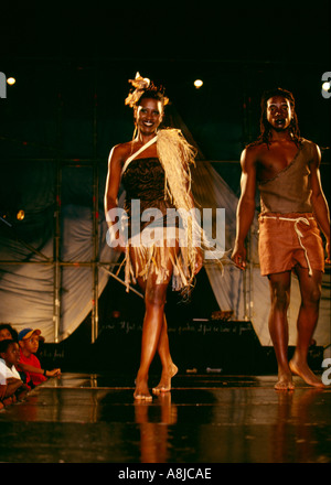 Martinique couturier Paul Elizabeth Hereve fashion show de Marin Banque D'Images