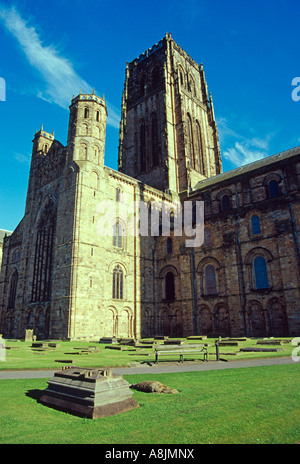 Motifs La cathédrale de Durham County Durham england uk go Banque D'Images