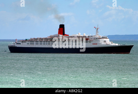 Bateau de croisière Queen Elizabeth II Banque D'Images