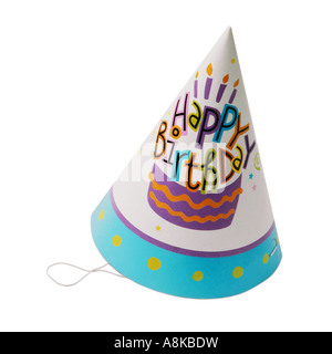 Un chapeau avec Joyeux Anniversaire design Banque D'Images