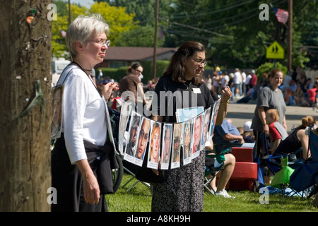 Les soldats américains tués en Irak Banque D'Images