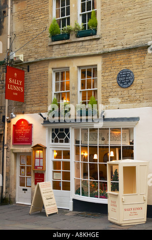 Sally Lunn's House de rafraîchissements, Bath, Angleterre Banque D'Images