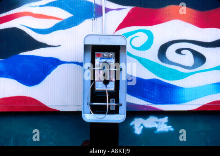 Téléphone public à la Bronx New York USA Banque D'Images