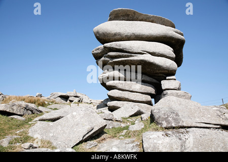 Les cercles de pierre Cheesewring Bodmin Moor Cornwall England Angleterre UK Banque D'Images