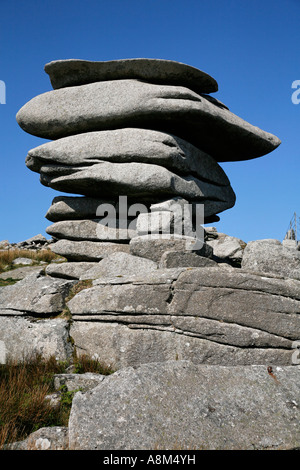 Les cercles de pierre Cheesewring Bodmin Moor Cornwall England Angleterre UK Banque D'Images