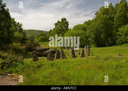 Gorsedd Stone Circle dans Pontypridd, Pays de Galles, Royaume-Uni Banque D'Images