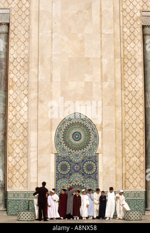 Mosquée Hassan II - Casablanca, Maroc Banque D'Images