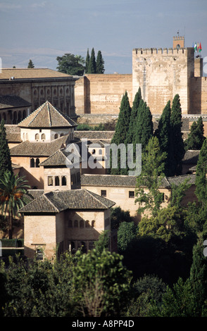 L'Alhambra - Granada, Andalousie, Espagne Banque D'Images