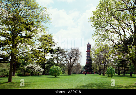 La pagode de Kew Gardens à Londres Banque D'Images