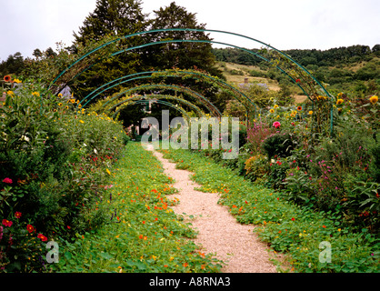 Giverny France Le Clos Normand Claude jardin de Monet Banque D'Images