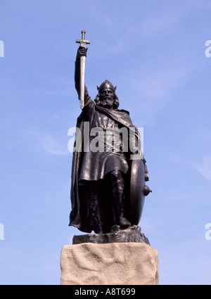 Winchester statue du Roi Alfred le Grand Banque D'Images