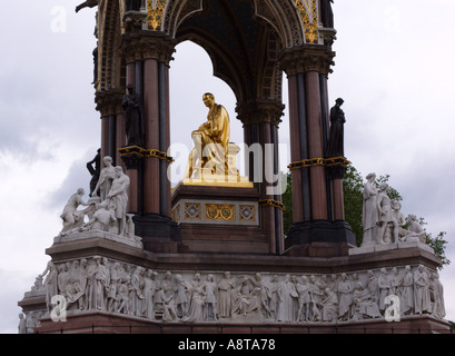 Albert Memorial Hyde Park London Kensington Banque D'Images