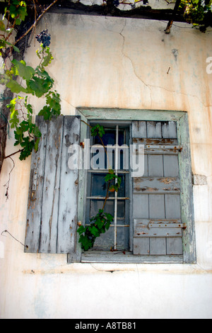 Grèce Crète fenêtre Banque D'Images