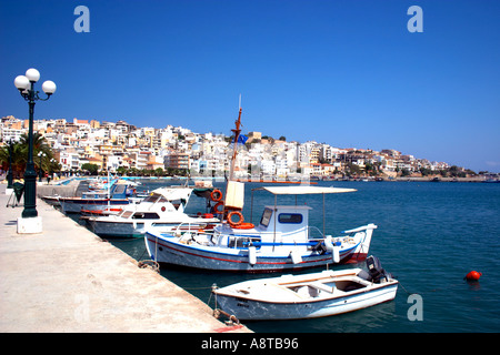 Le port de Sitia Crete Grèce Banque D'Images