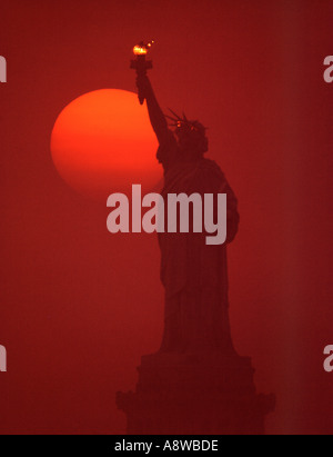 Statue de la liberté à Liberty Island New York City Banque D'Images