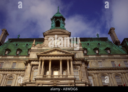 L'hôtel de ville, Hôtel de Ville, mairie, architecture Second Empire, Napoléon III l'architecture, ville de Montréal, Montréal, Québec, Canada Banque D'Images