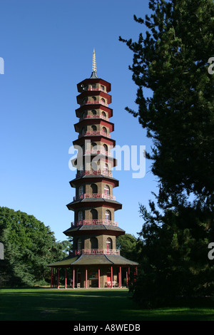 La Pagode dans le Royal Botanic Gardens à Kew London Banque D'Images