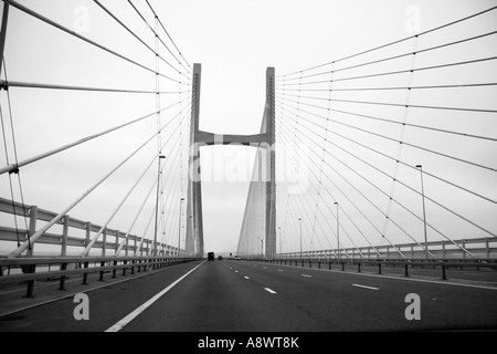 Le deuxième passage passage Severn sur un jour gris Banque D'Images