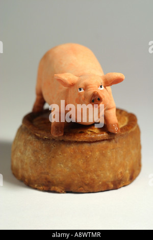 Pork pie avec la Chine cochon sur top Banque D'Images