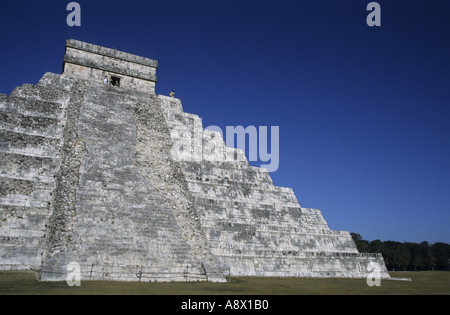 Chichen Itza, Mexique - El Castillo Pyramide de Kukulcan dans l'état du Yucatan, Mexique Banque D'Images