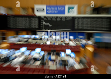 Bourse de Francfort Salle de Marché Banque D'Images