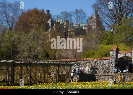 Biltmore Estate de jardins de vivaces Asheville en Caroline du Nord Banque D'Images