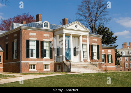 Homewood est de style fédéral accueil et musée sur le campus de l'Université Johns Hopkins, Charles Street Baltimore Maryland Banque D'Images