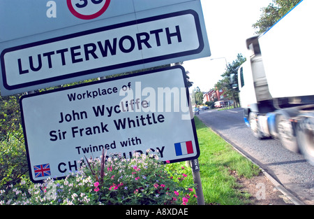 En Lutterworth Leicestershire home de la fin du moteur à réaction pioneer Sir Frank Whittle Banque D'Images