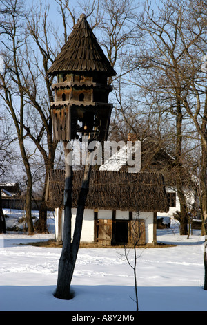 Région Europe Hongrie Campagne Nyirseg Pigeon Pigeonnier Hiver-loft Banque D'Images