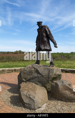dh David Stirling Memorial DOUNE STIRLINGSHIRE Statue fondateur SAS 1941 forces spéciales de la seconde guerre mondiale historique 2 Banque D'Images