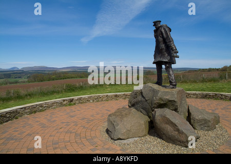 dh David Stirling Memorial DOUNE STIRLINGSHIRE Statue fondateur SAS 1941 régiment de services aériens spéciaux forces britanniques de la guerre mondiale 2 Banque D'Images