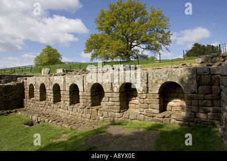 Bains romains bien préservés Fort romain de Chesters Dorset UK Banque D'Images