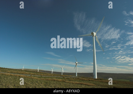 Éoliennes éolien énergie renouvelable de l'hélice de conservation de l'électricité du générateur Banque D'Images