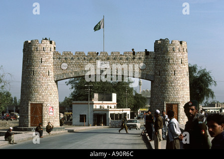 Pakistan Peshawar PFNL Bab je Khyber Pass à la passerelle Banque D'Images