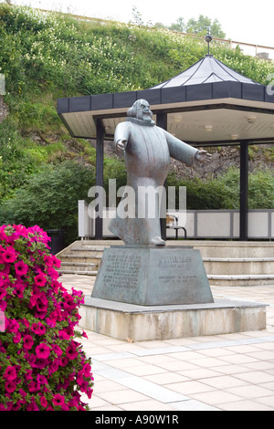 Petter Dass memorial statue en Sandnessjoen, Norvège Banque D'Images