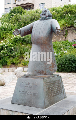 Petter Dass memorial statue en Sandnessjoen, Norvège Banque D'Images