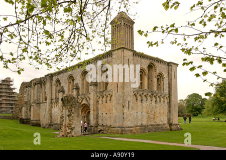 Angleterre Somerset Glastonbury Abbey la Dame Chapelle dans Abbey Park Banque D'Images