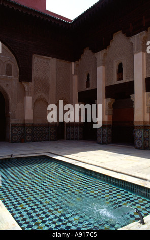 Palais de la Bahia, Marrakech, Maroc Banque D'Images