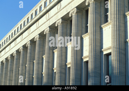 Colonnes sur le Field Museum of Natural History de Chicago, dans l'Illinois Banque D'Images