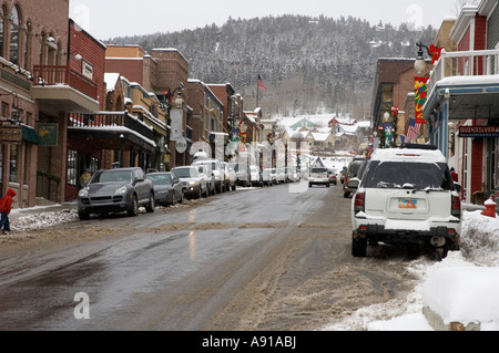 Des scènes d'hiver Park City Utah Banque D'Images