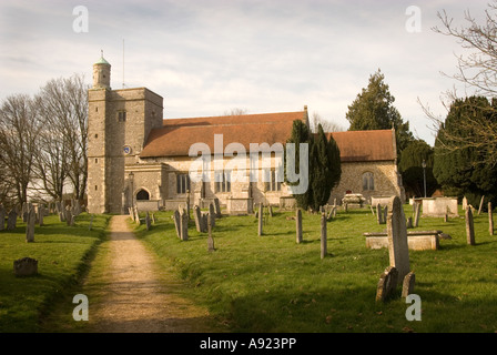 L'église paroissiale de Saint Pierre de Bishops Waltham Hampshire UK Banque D'Images