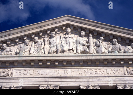 La Cour suprême des États-Unis Washington DC Banque D'Images