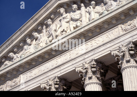 La Cour suprême des États-Unis Washington DC Banque D'Images
