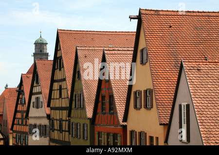 Vieille ville de Dinkelsbuehl, Bavière, Allemagne Banque D'Images