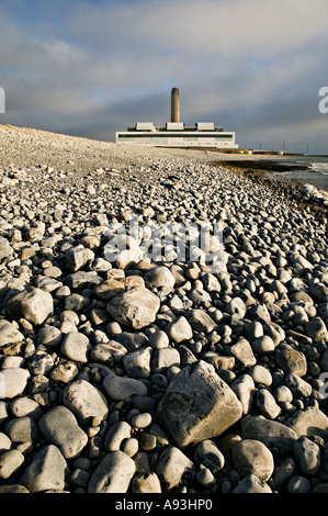 Aberthaw Power Station Limpert Bay'Aberthaw Wales UK Banque D'Images