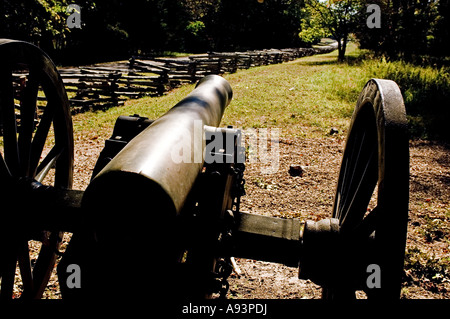 Pois de canons à Ridge National Military Park Arkansas Banque D'Images