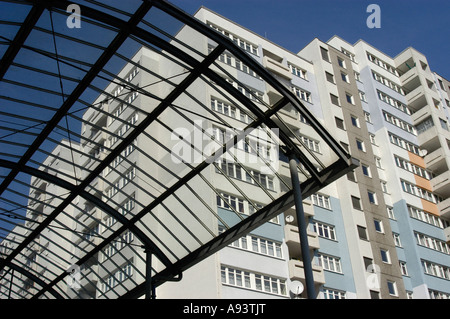 Appartement complexe sur la Rennbahnweg Banque D'Images