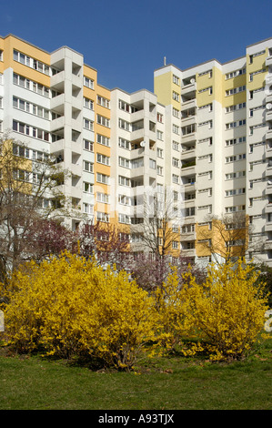 Appartement complexe sur la Rennbahnweg Banque D'Images