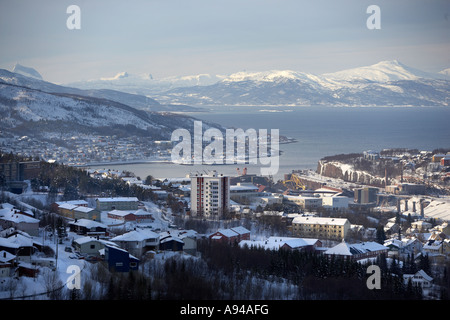 L'hiver, Narvik, Norvège, Laponie Banque D'Images