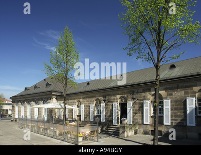 Italienisches Restaurant Doerfchen près de l'Opéra et l'Église Hofkirche sur Dresde Allemagne Theaterplatz Banque D'Images